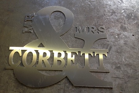 Metal Corbett Sign